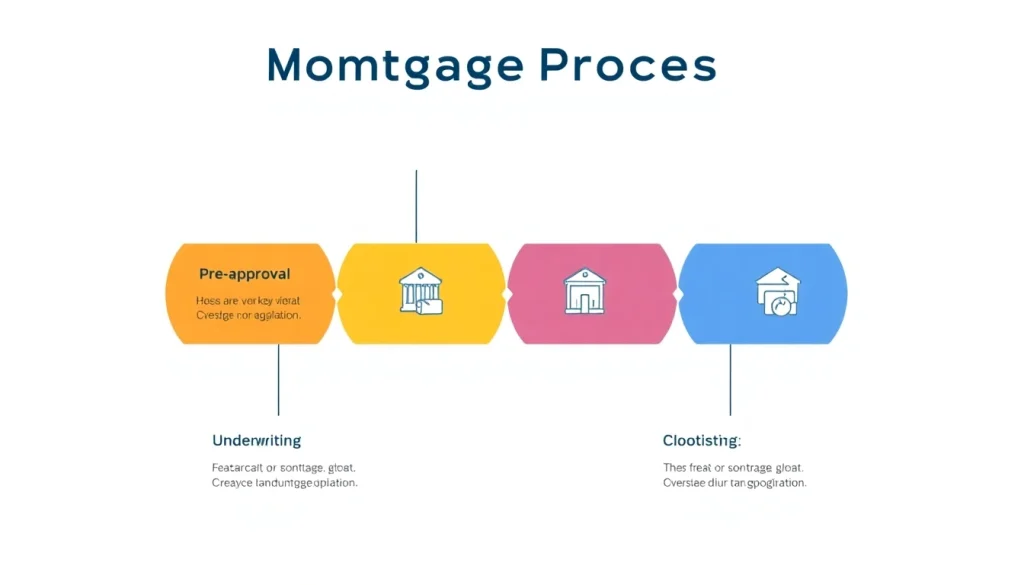 Visualize the mortgage process for lenders with clear steps like pre-approval and closing.