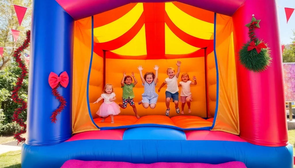 Experience the fun of bounce house rental near me with vibrant inflatables bringing joy to your event.