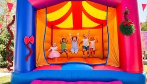 Experience the fun of bounce house rental near me with vibrant inflatables bringing joy to your event.