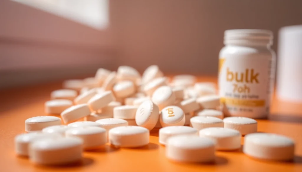 Highlighting Bulk 7oh tablets with premium quality in a minimalistic and inviting setting.