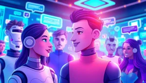 Interact with diverse AI characters in character ai 18 virtual chat environment.
