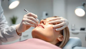 Expert administering a Fett-weg Spritze to enhance aesthetic appearance and promote confidence in a serene clinic environment.