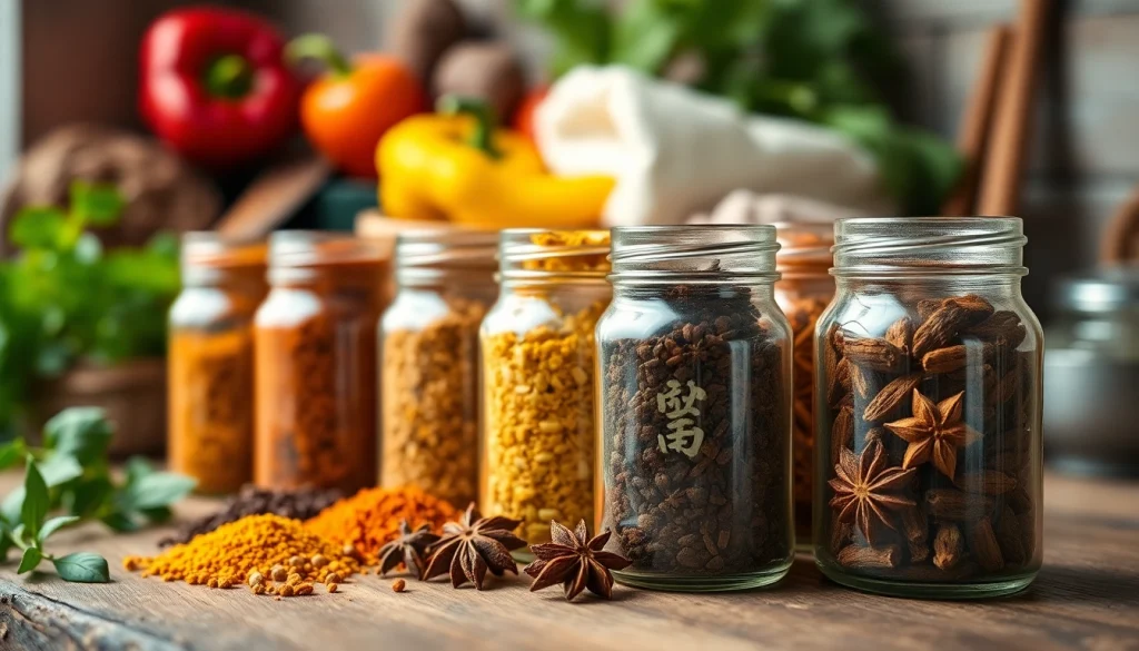 Utiliser des épices orientales pour améliorer les plats savoureux et colorés.