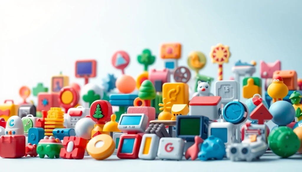Showcase of various icons highlighting design creativity and functionality.