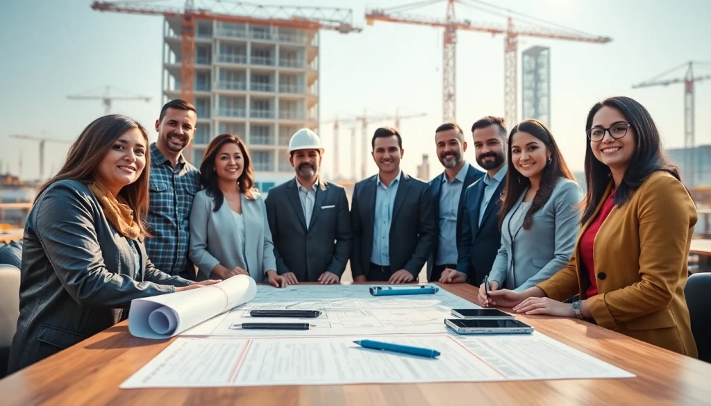 Level 7 NVQ diploma in construction senior management answers showcased in a collaborative construction management setting.
