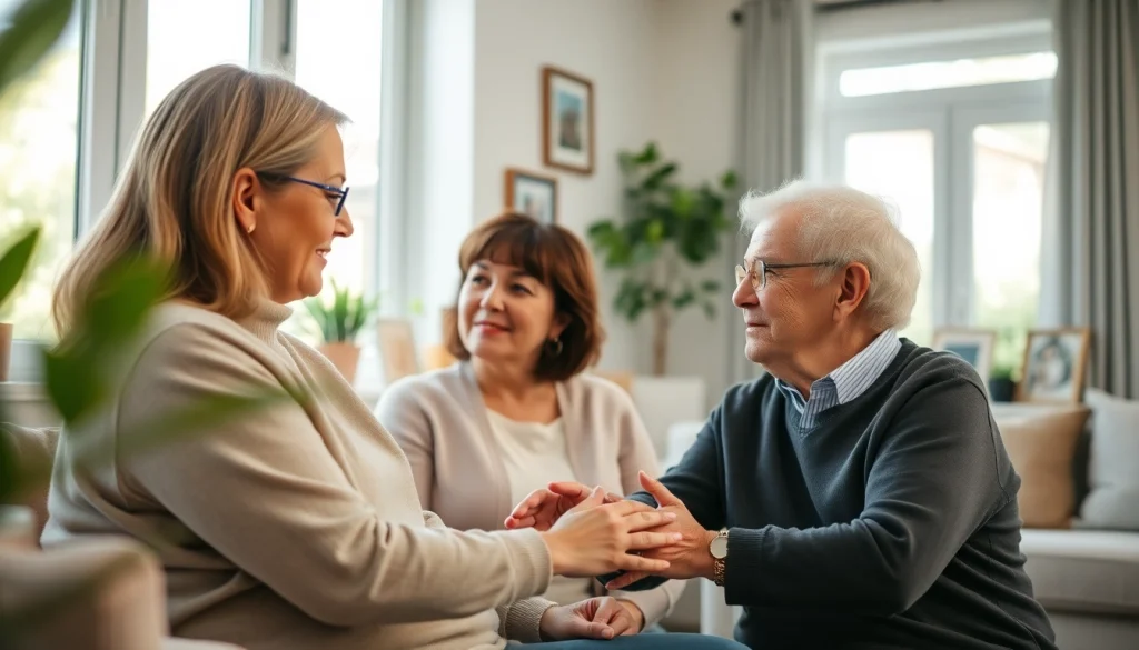 Caregiver providing senior care austin tx in a bright, inviting home environment.