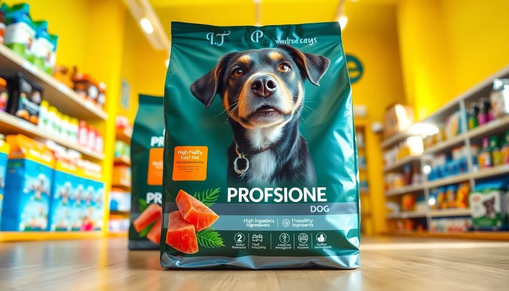 Shop for badlands ranch dog food canada, showcasing premium ingredients in a pet store setting.