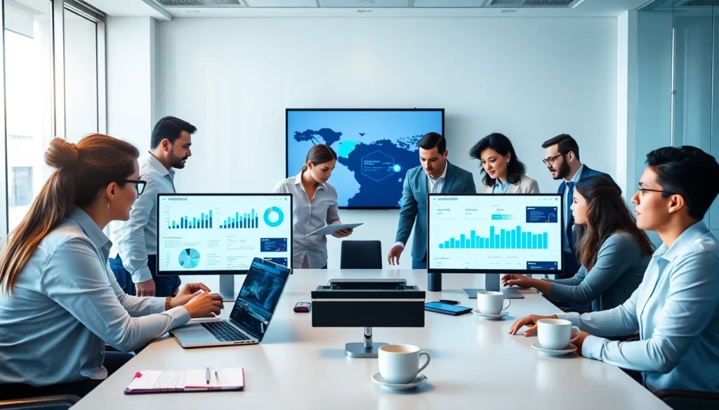 Optimize strategies using AI for competitive intelligence in a professional business meeting setting.