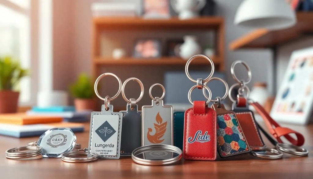 Shop eye-catching customized keychain designs featuring unique styles and personal touches.