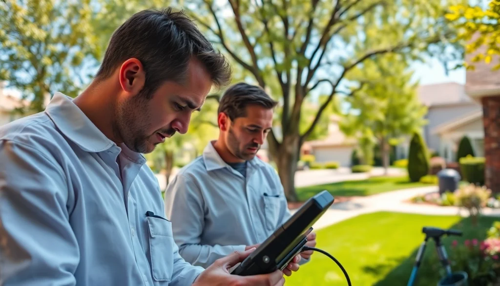 Pest control Sydney technicians expertly treating a residential home for pests.