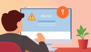 Inatogel users encountering a block message on their login page due to security issues.