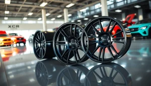 Display of XD wheels highlighting innovative design and diverse vehicle compatibility.
