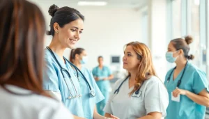 Professional nurse demonstrating care as part of the Alabama Board of Nursing regulations in a healthcare setting.
