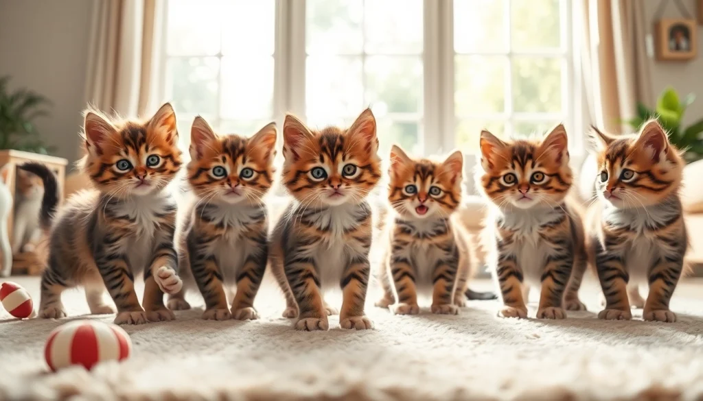 Explore Maine Coon kittens for sale California in a cozy living room setting, engaging playfully.