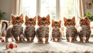 Explore Maine Coon kittens for sale California in a cozy living room setting, engaging playfully.