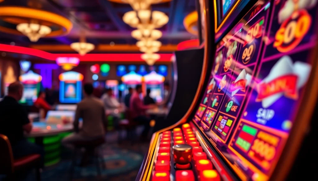 Menangkan jackpot di mesin kaiko slot yang bersinar di kasino dengan atmosfer yang meriah.