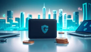 Engaging photo of a guarda wallet showcasing its modern design and secure functionality.