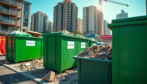 Kontenery na gruz Katowice służące do efektywnego wywozu odpadów budowlanych w miejskim otoczeniu.