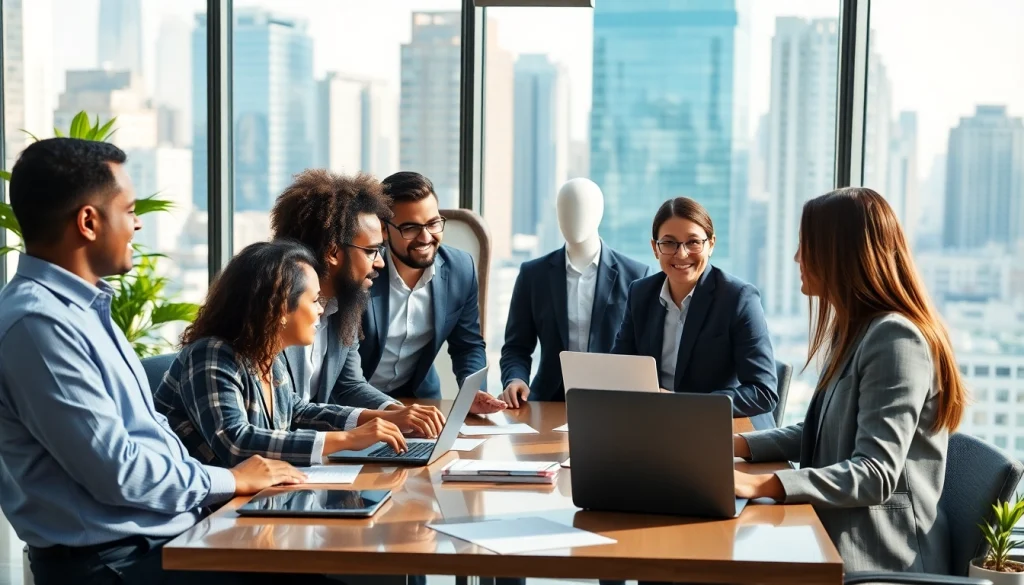 Engaged business professionals in a modern setting showcasing https://inbusinessphx.com collaboration and innovation.