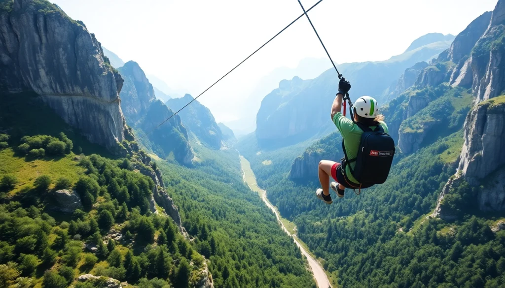 Navdušujoča izkušnja Bovec zipline nad slikovito dolino Učja.